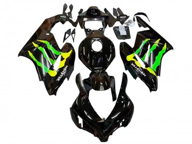 Best 2004-2005 Honda CBR1000RR Motorcycle Fairings - Glossy Black Yellow Green Monster