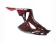 2006-2007 Honda CBR1000RR Motorcycle Fairing - Glossy Black Red Flame