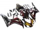 2006-2007 Honda CBR1000RR Motorcycle Fairings - Glossy Black Yellow Red Flame