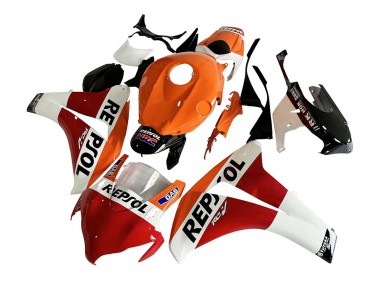 Best 2008-2011 Honda CBR1000RR Motorcycle Fairing - Orange White Red Glossy Black Repsol HRC