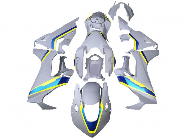 2017-2023 Honda CBR1000RR Motorcycle Fairings - White Blue Yellow
