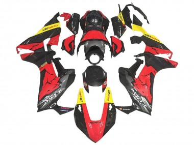 Best 2017-2023 Honda CBR1000RR Motorcycle Fairings - Red Yellow Black Carbon Fiber
