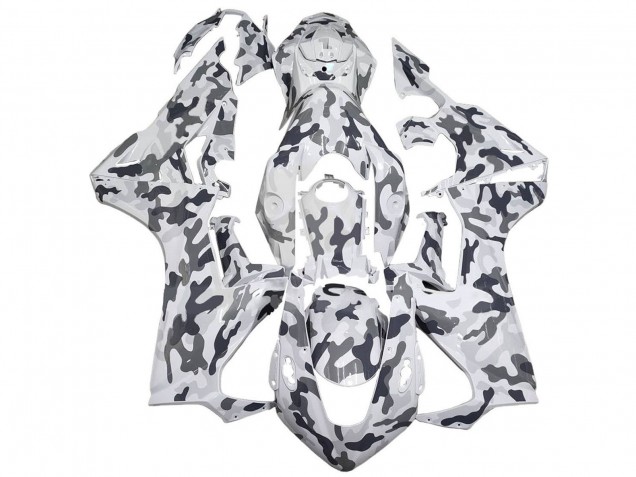 2017-2023 Honda CBR1000RR Motorcycle Fairings - White Grey Camouflage
