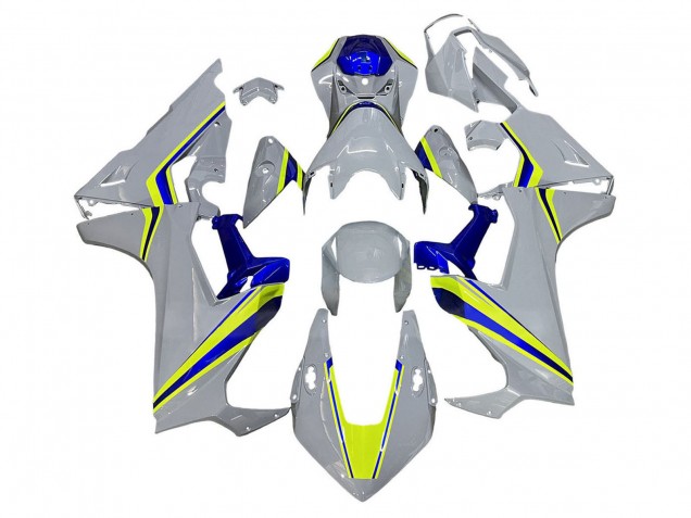 2017-2023 Honda CBR1000RR Motorcycle Fairings - White Yellow Blue