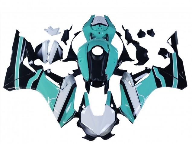 2017-2023 Honda CBR1000RR Motorcycle Fairings - White Light Blue Glossy Black