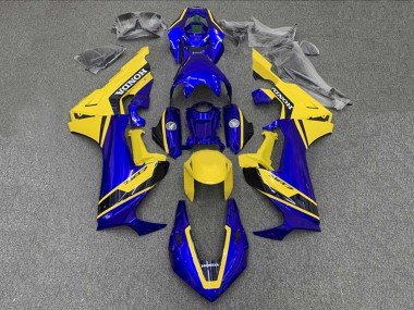 Best 2017-2023 Honda CBR1000RR Motorcycle Fairings - Yellow Blue
