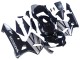 2003-2004 Honda CBR600RR Motorcycle Fairings - Silver Glossy Black