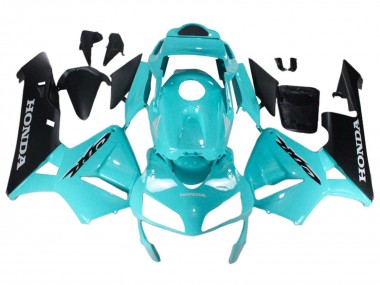 Best 2003-2004 Honda CBR600RR Motorcycle Fairings - Light Blue Black