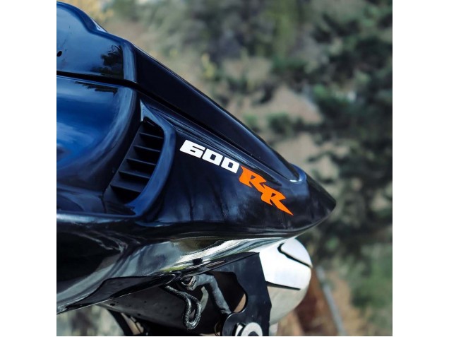 2003-2004 Honda CBR600RR Motorcycle Fairings - Dark Blue Glossy Black