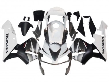 Best 2003-2004 Honda CBR600RR Motorcycle Fairings - White Matte Black Racing