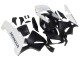 2003-2004 Honda CBR600RR Motorcycle Fairings - White Matte Black