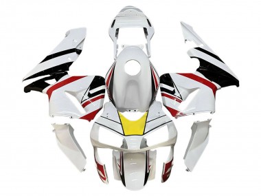 Best 2003-2004 Honda CBR600RR Motorcycle Fairings - White Red Yellow Black