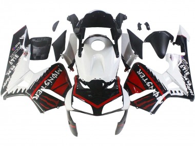 Best 2003-2004 Honda CBR600RR Motorcycle Fairings - White Red Glossy Black Monster