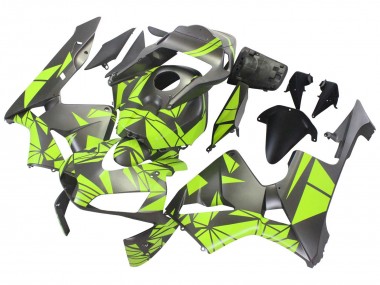 Best 2003-2004 Honda CBR600RR Motorcycle Fairings - Yellow Matte Black