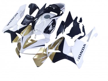 Best 2005-2006 Honda CBR600RR Motorcycle Fairings - Gold White Black