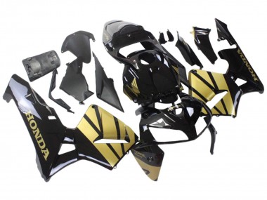 Best 2005-2006 Honda CBR600RR Motorcycle Fairing - Black Gold