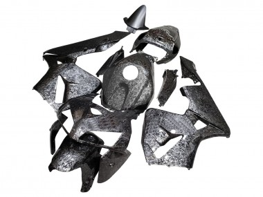 Best 2005-2006 Honda CBR600RR Motorcycle Fairings - Black Forged Carbon Fiber