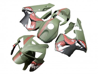 Best 2005-2006 Honda CBR600RR Motorcycle Fairings - Green Red Shark