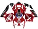 2005-2006 Honda CBR600RR Motorcycle Fairings - Red Black Valsir 03