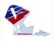 2005-2006 Honda CBR600RR Motorcycle Fairing - White Red Blue HRC