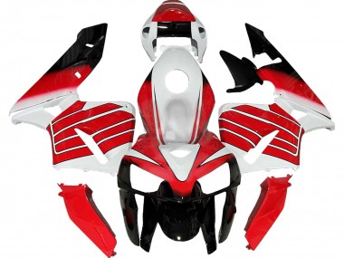 Best 2005-2006 Honda CBR600RR Motorcycle Fairing - Red White Black