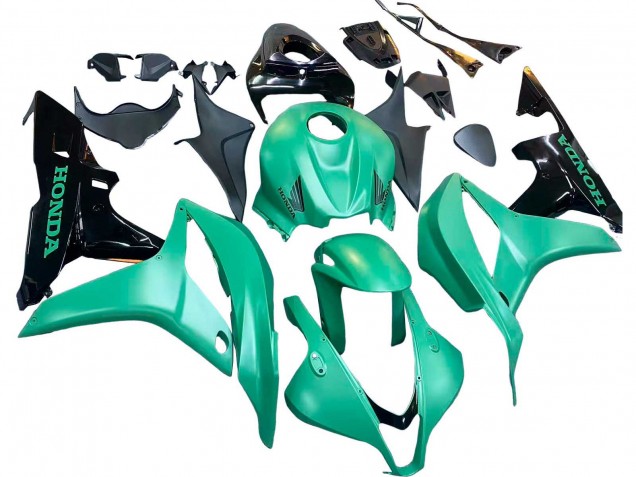 2007-2008 Honda CBR600RR Bike Fairings - Green Glossy Black