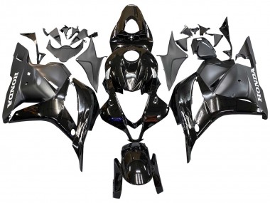 Best 2009-2012 Honda CBR600RR Motorcycle Fairings - Glossy Black Matte Black