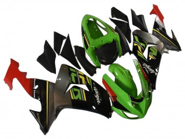 Best 2006-2007 Kawasaki ZX10R Motorcycle Fairings - Green Grey Red Black Yellow