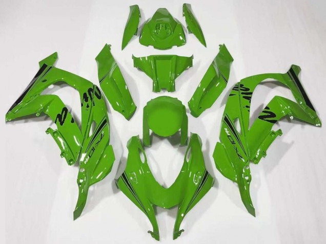 2016-2020 Kawasaki ZX10R Motorcycle Fairing - Green Black