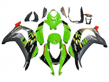 Best 2016-2020 Kawasaki ZX10R Motorcycle Fairings - Green Red Grey