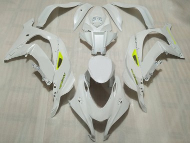 Best 2016-2020 Kawasaki ZX10R Motorcycle Fairings - White Neon Yellow