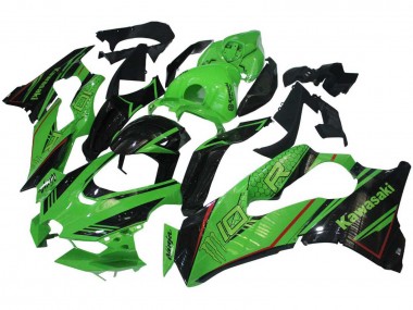 Best 2021-2025 Kawasaki ZX10R Motorcycle Fairings - Green Glossy Black
