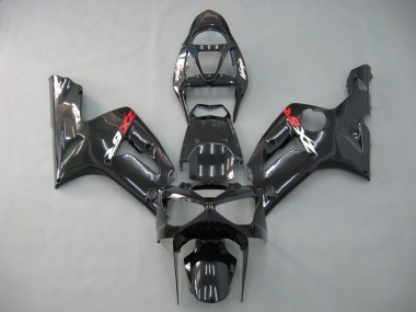 Best 2003-2004 Kawasaki ZX6R Motorcycle Fairings - Glossy Black