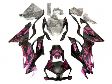 Best 2019-2022 Kawasaki ZX6R Motorcycle Fairings - Purple Black