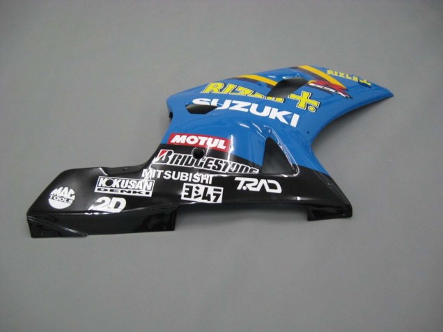 2001-2003 Suzuki GSXR 600 / GSXR 750 Motorcycle Fairings - Blue Yellow Black Motul Rizla