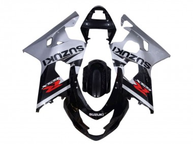 Best 2001-2003 Suzuki GSXR 600 / GSXR 750 Motorcycle Fairings - Silver Glossy Black Red
