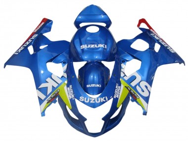 Best 2004-2005 Suzuki GSXR 600 / GSXR 750 Motorcycle Fairings - Blue Green Red Motul