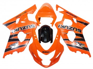 Best 2004-2005 Suzuki GSXR 600 / GSXR 750 Motorcycle Fairings - Orange Black
