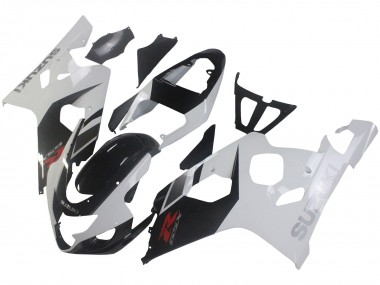 Best 2004-2005 Suzuki GSXR 600 / GSXR 750 Motorcycle Fairings - White Black Red