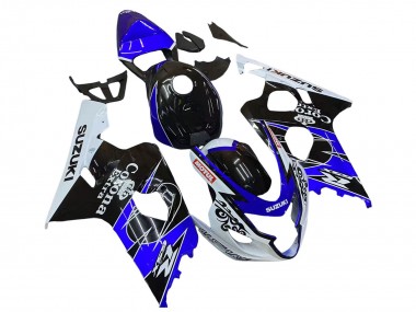 Best 2004-2005 Suzuki GSXR 600 / GSXR 750 Motorcycle Fairing - White Blue Black Corona Motul