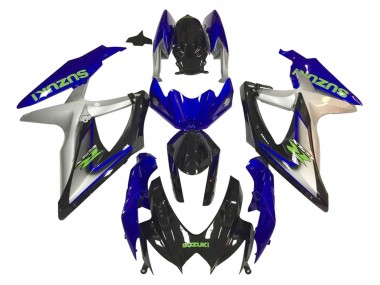 Best 2006-2007 Suzuki GSXR 600 / GSXR 750 Motorcycle Fairings - Silver Blue Glossy Black Green