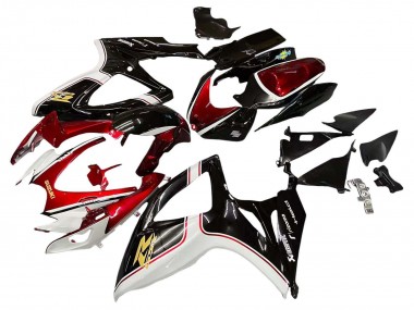 Best 2006-2007 Suzuki GSXR 600 / GSXR 750 Motorcycle Fairings - Red White Black Yellow