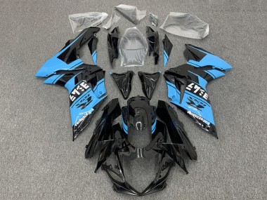 Best 2011-2024 Suzuki GSXR 600 / GSXR 750 Motorcycle Fairings - Glossy Black Light Blue