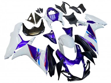 Best 2011-2024 Suzuki GSXR 600 / GSXR 750 Motorcycle Fairings - Blue Purple White