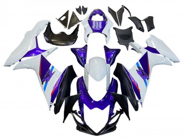 Best 2011-2024 Suzuki GSXR 600 / GSXR 750 Motorcycle Fairings - Blue Purple White