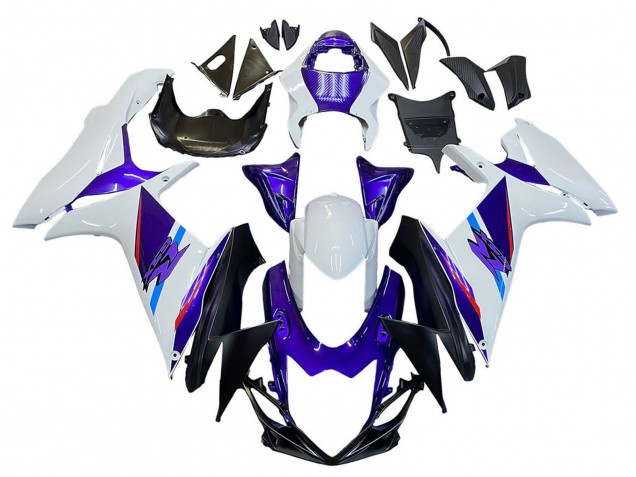 2011-2024 Suzuki GSXR 600 / GSXR 750 Motorcycle Fairings - Blue Purple White
