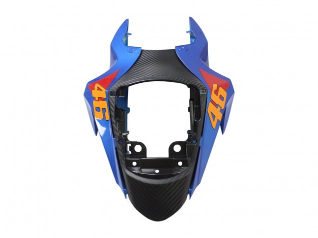 2011-2024 Suzuki GSXR 600 / GSXR 750 Motorcycle Fairings - Light Blue Orange Black White Shark 46
