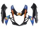 2011-2024 Suzuki GSXR 600 / GSXR 750 Motorcycle Fairings - Light Blue Orange Black White Shark 46