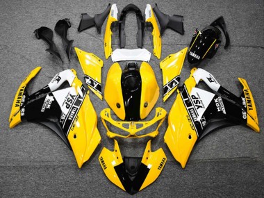 Best 2015-2018 Yamaha YZF R3/R25 Motorcycle Fairings - Yellow White Black