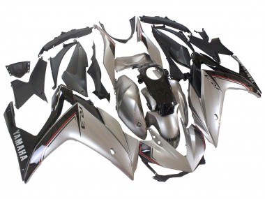 Best 2015-2018 Yamaha YZF R3/R25 Motorcycle Fairings - Silver Black